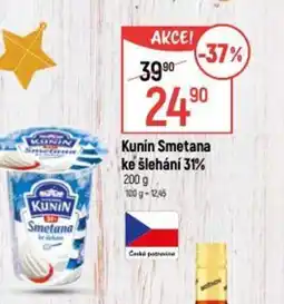 Globus Kunín Smetana ke šlehání 31% nabídka