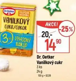 Globus Dr. Oetker Vanilkový cukr nabídka