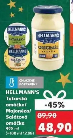 Kaufland HELLMANN'S Tatarská omáčka/ Majonēza/ Salátová omáčka nabídka