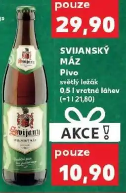 Kaufland SVIJANSKÝ MÁZ Pivo nabídka