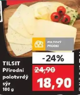 Kaufland TILSIT Přírodní polotvrdý syr nabídka