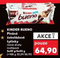 Kaufland KINDER Bueno Plněné čokoládové tyčinky nabídka