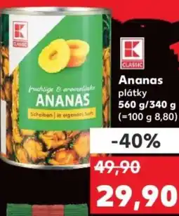 Kaufland Ananas plátky nabídka