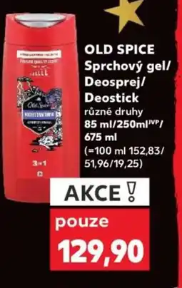 Kaufland OLD SPICE Sprchový gel/ Deosprej/ Deostick nabídka