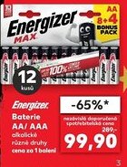 Kaufland Energizer Baterie AA/AAA nabídka