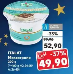 Kaufland ITALAT Mascarpone nabídka
