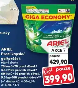 Kaufland ARIEL Prací kapsle/ gel/prášek nabídka
