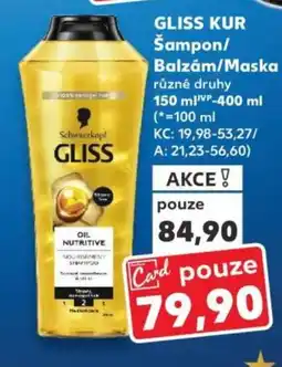 Kaufland GLISS Kur Šampon/ Balzám/Maska nabídka