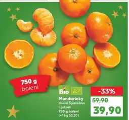 Kaufland Bio Mandarinky nabídka