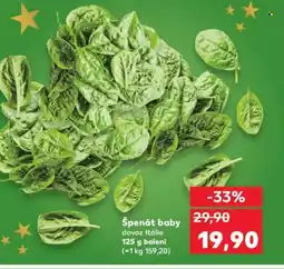 Kaufland Špenát baby nabídka