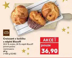 Kaufland Croissant v košíčku s náplní Biscoff nabídka