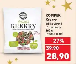 Kaufland KOMPEK Krekry bílkovinné nabídka