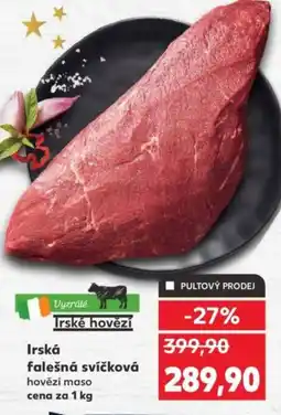 Kaufland Irská falešná svíčková nabídka