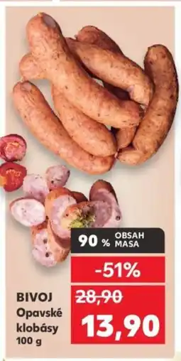 Kaufland BIVOJ Opavské klobásy nabídka