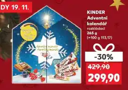Kaufland KINDER Adventní kalendář nabídka