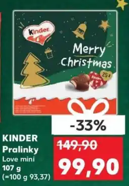 Kaufland KINDER Pralinky nabídka