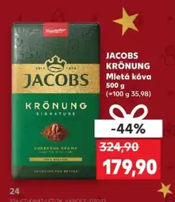 Kaufland JACOBS KRÖNUNG Mletá káva nabídka