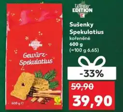 Kaufland Sušenky Spekulatius kořeněné nabídka