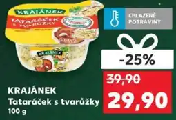 Kaufland KRAJÁNEK Tataráček s tvarůžky nabídka