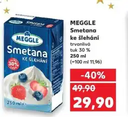 Kaufland MEGGLE Smetana ke šlehání nabídka