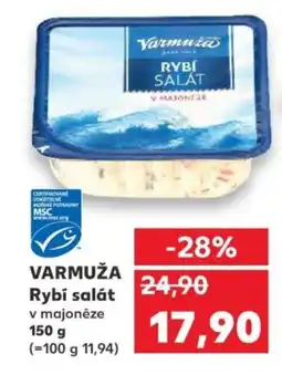 Kaufland VARMUŽA Rybí salát nabídka