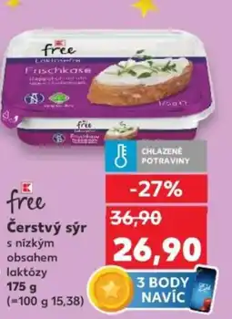 Kaufland K- Free Čerstvý sýr nabídka