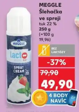 Kaufland MEGGLE Šlehačka ve spreji nabídka