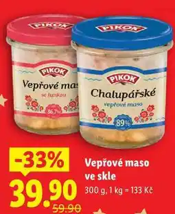 Lidl Vepřové maso ve skle, 300 g nabídka