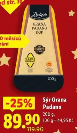 Lidl Sýr Grana Padano, 200 g nabídka