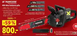 Lidl PARKSIDE 40V Aku řetězová pila nabídka