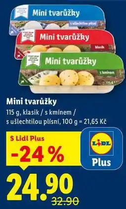 Lidl Mini tvarůžky, 115 g nabídka