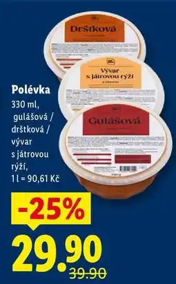 Lidl Polévka, 330 ml nabídka