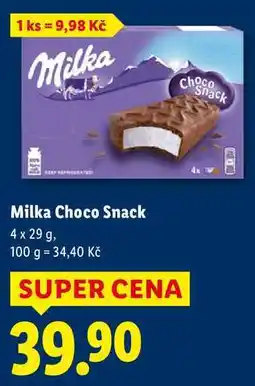 Lidl Milka Choco Snack, 4x 29 g nabídka