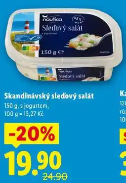 Lidl Skandinávský sleďový salát, 150 g nabídka