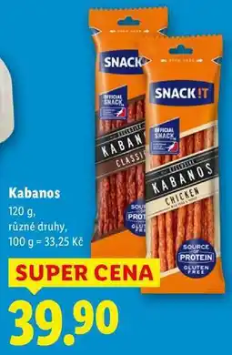 Lidl Kabanos, 120 g nabídka