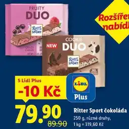 Lidl Ritter Sport čokoláda, 250 g nabídka
