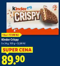 Lidl Kinder Crispy, 5x 34 g nabídka
