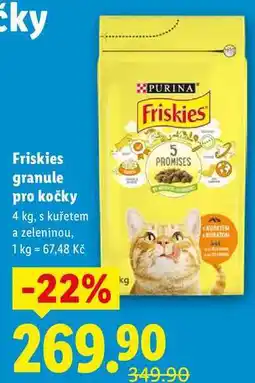 Lidl Friskies granule pro kočky, 4 kg nabídka