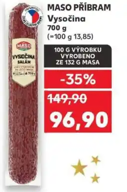 Kaufland MASO PŘÍBRAM Vysočina nabídka