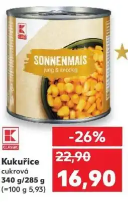 Kaufland Kukuřice cukrová nabídka