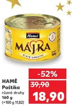 Kaufland HAMÉ Paštika nabídka