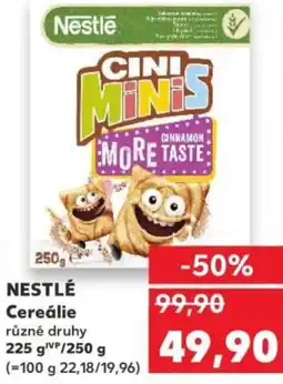 Kaufland NESTLÉ Cereálie nabídka