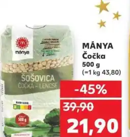 Kaufland MÁNYA Čočka nabídka