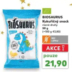 Kaufland BIOSAURUS Kukuřičný snack nabídka