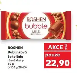 Kaufland ROSHEN Bublinková čokoláda nabídka