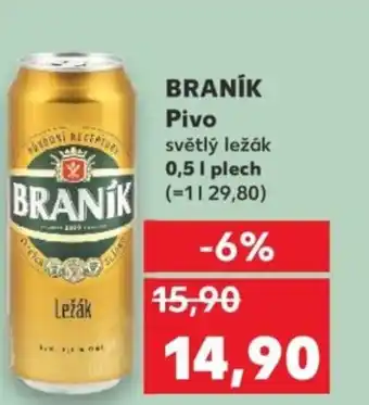 Kaufland BRANÍK Pivo nabídka