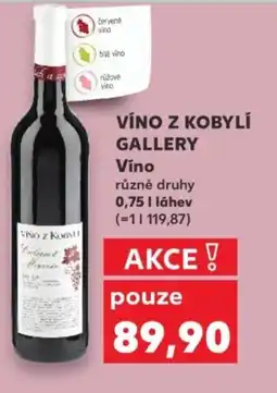 Kaufland VÍNO Z KOBYLÍ GALLERY Vino nabídka