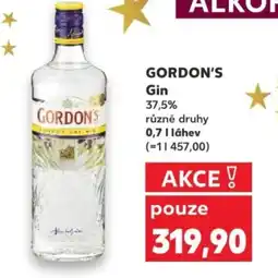 Kaufland GORDON'S Gin nabídka