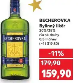 Kaufland BECHEROVKA Bylinný likér nabídka