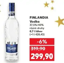 Kaufland FINLANDIA Vodka nabídka